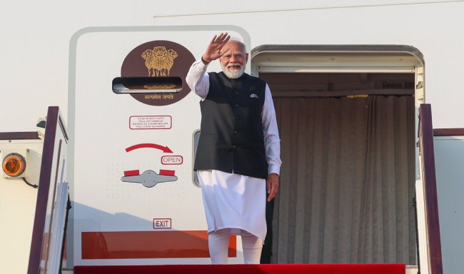 Prime Minister Shri Narendra Modi departed for New Delhi after a successful four-day visit to Jordan, Ethiopia and Oman