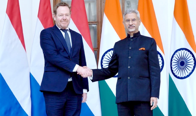 External Affairs Minister Dr. S. Jaishankar met H.E. Mr. David Van Weel, Minister of Foreign Affairs of the Netherlands in New Delhi