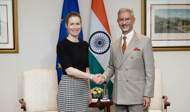 External Affairs Minister Dr. S. Jaishankar met H.E. Ms. Kaja Kallas, EU High Representative and Vice-President in New Delhi