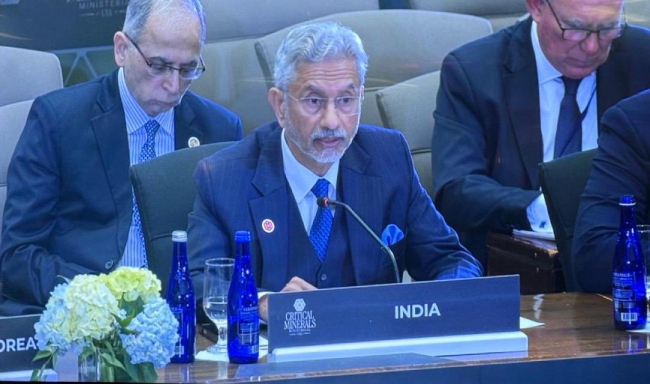 External Affairs Minister Dr. S. Jaishankar spoke at the Critical Minerals Ministerial in Washington, D.C