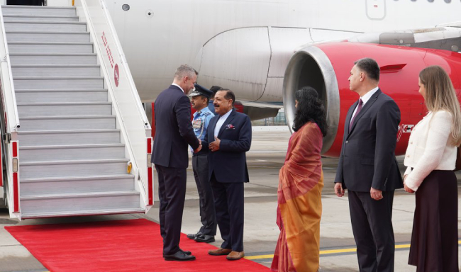 President of Slovak Republic, H.E. Mr. Peter Pellegrini arrived in New Delhi to participate in the India AI Impact Summit