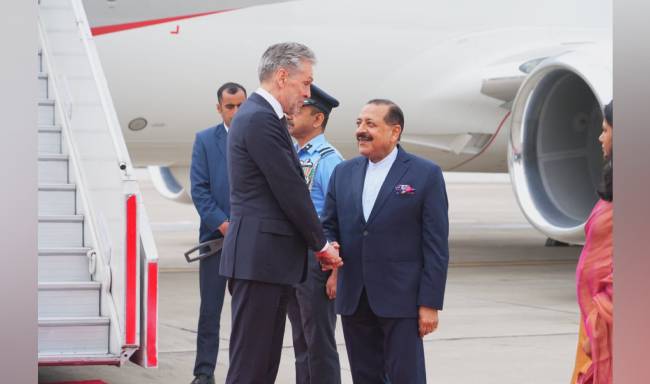 Prime Minister of the Netherlands, H.E. Mr. Dick Schoof arrived in New Delhi to participate in the India AI Impact Summit