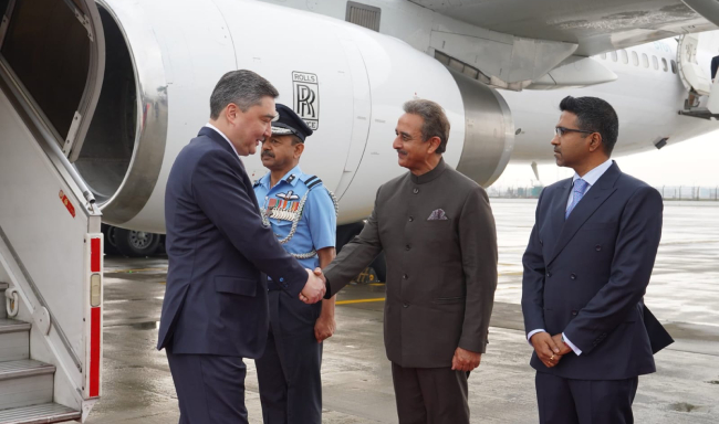 Prime Minister of Kazakhstan, H.E. Mr. Olzhas Bektenov arrived in New Delhi to participate in the India AI Impact Summit