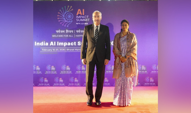 President of the Swiss Confederation, H.E. Mr. Guy Parmelin arrived in New Delhi to attend India-AI Impact Summit