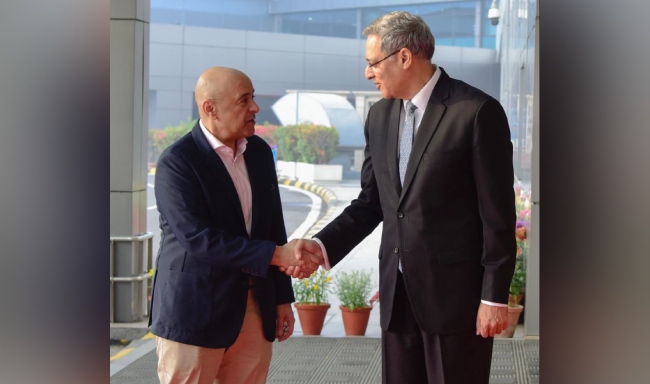 खाड़ी सहयोग परिषद के महासचिव महामहिम श्री जसीम मोहम्मद अल बुदैवी नई दिल्ली पहुंचे