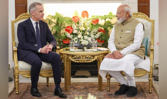 Prime Minister Shri Narendra Modi held discussions with H.E. The Rt. Honourable Mark Carney, Prime Minister of Canada at Hyderabad House