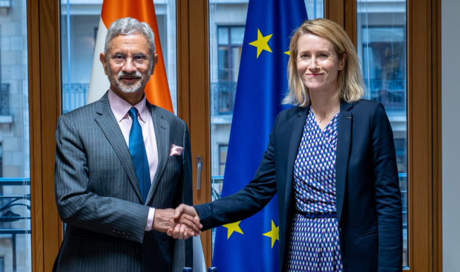 External Affairs Minister Dr. S. Jaishankar met H.E. Ms. Kaja Kallas, Vice-President of the European Commission and EU High Representative for Foreign Affairs and Security Policy in Brussels