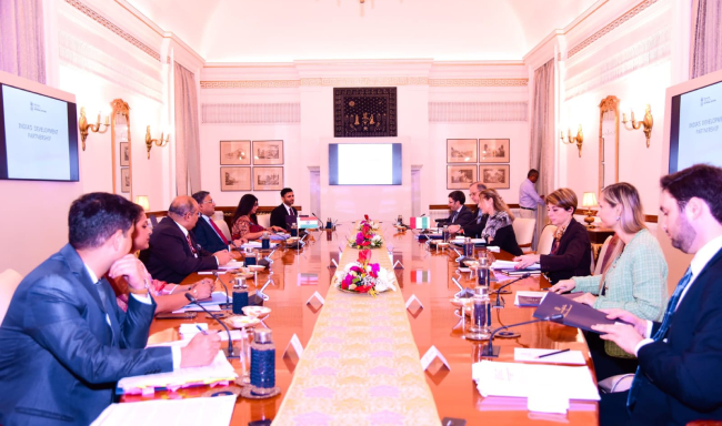 The 9th Round of India-Italy Foreign Office Consultations co-chaired by Secretary (West), Shri Sibi George and Ambassador Nicoletta Bombardiere, Director General at the Ministry of Foreign Affairs and International Cooperation of Italy held in New Delhi