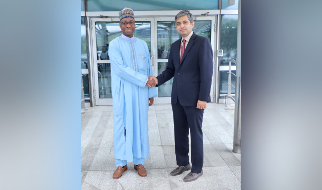 Permanent Secretary of the Ministry of Foreign Affairs of the Federal Republic of Nigeria, H.E. Ambassador Dunoma Umar Ahmed arrived in New Delhi for the BRICS Foreign Ministers’ Meeting