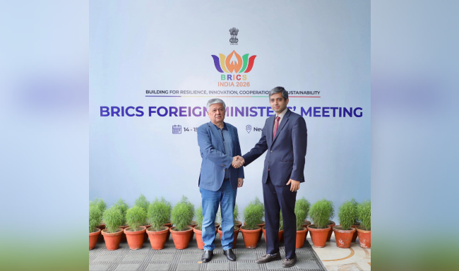 Deputy Foreign Minister of Uzbekistan H.E. Mr. Aloyev Bakhromjon Joraboevich arrived in New Delhi for the BRICS Foreign Ministers’ Meeting