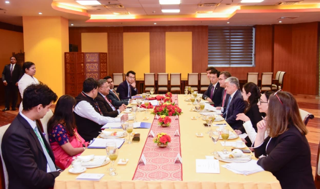 The 17th round of India–Uzbekistan Foreign Office Consultations co-chaired by Secretary (West), Shri Sibi George and H.E. Mr. Bakhromjon Aloev, First Deputy Minister of Foreign Affairs of Uzbekistan in New Delhi