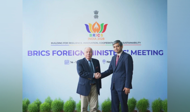 Minister of Foreign Affairs of Brazil, H.E. Mr. Mauro Vieira arrived in New Delhi for the BRICS Foreign Ministers’ Meeting