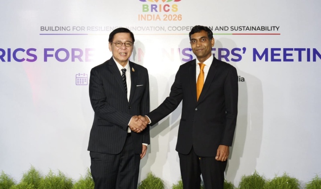 Minister of Foreign Affairs of the Kingdom of Thailand, H.E. Mr. Sihasak Phuangketkeow arrived in New Delhi for the BRICS Foreign Ministers’ Meeting