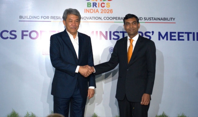 Minister of Foreign Affairs of Malaysia, H.E. Dato Seri Utama Mohamad bin Haji Hasan arrived in New Delhi for the BRICS Foreign Ministers’ Meeting