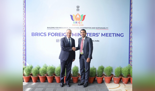 Minister of Foreign Affairs of Egypt, H.E. Dr. Badr Abdelatty arrived in New Delhi for the BRICS Foreign Ministers’ Meeting