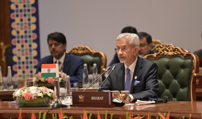 External Affairs Minister Dr. S. Jaishankar addressed the BRICS Foreign Ministers’ Meeting at Bharat Mandapam in New Delhi
