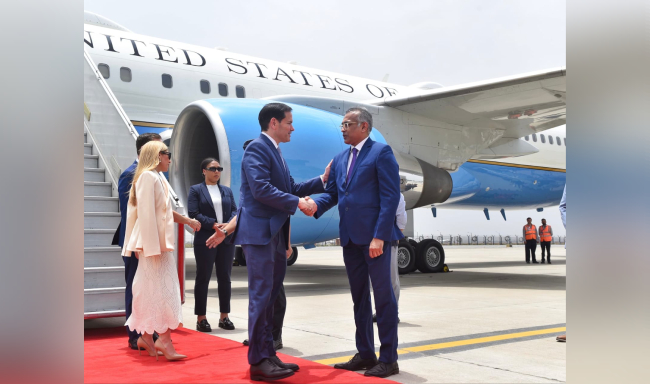 Secretary of State of the United States, H.E. Mr. Marco Rubio arrived in New Delh