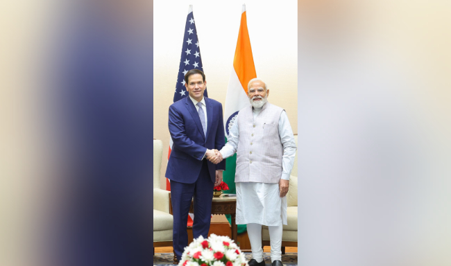 Secretary of State of the United States, H.E. Mr. Marco Rubio called on Prime Minister Shri Narendra Modi in New Delhi