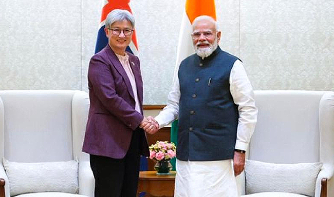 Foreign Minister of Australia, H.E. Ms. Penny Wong called on Prime Minister Shri Narendra Modi in New Delhi
