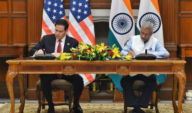External Affairs Minister Dr. S. Jaishankar and H.E. Mr. Marco Rubio, Secretary of State of the United States signed the India–US Framework for Securing Supply Chains in the Mining and Processing of Critical Minerals and Rare Earths in New Delhi