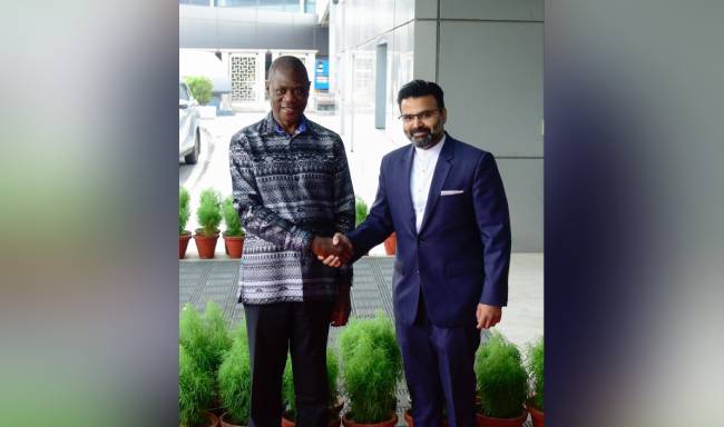 Deputy President of the Republic of South Africa, H.E. Mr. Shipokosa Paulus Mashatile arrived in New Delhi