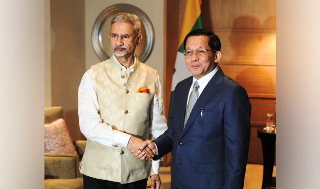 External Affairs Minister Dr. S. Jaishankar called on H.E. U Min Aung Hlaing, President of the Republic of the Union of Myanmar in New Delhi