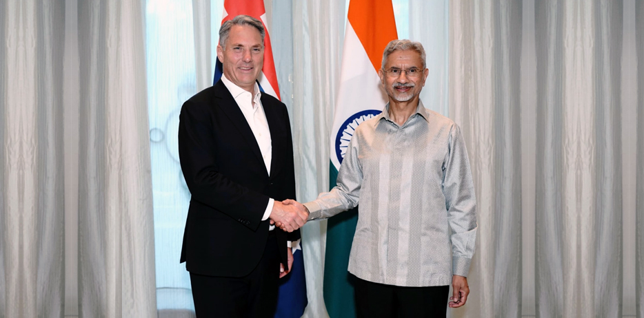 External Affairs Minister Dr. S. Jaishankar met H.E. Mr. Richard Marles, Deputy Prime Minister and Defence Minister of Australia in New Delhi