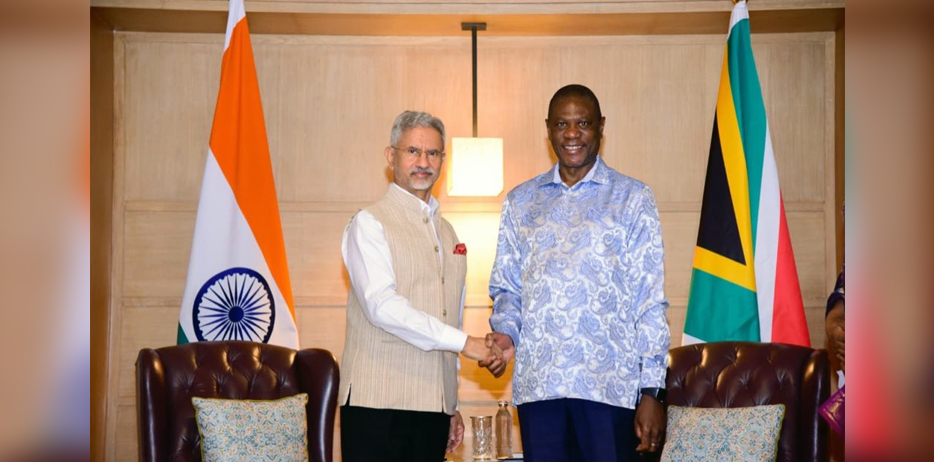 External Affairs Minister Dr. S. Jaishankar met H.E. Mr. Shipokosa Paulus Mashatile, Deputy President of the Republic of South Africa in New Delhi