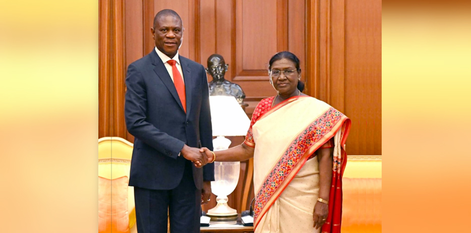 Deputy President of the Republic of South Africa, H.E. Mr. Shipokosa Paulus Mashatile called on President Smt. Droupadi Murmu at Rashtrapati Bhavan