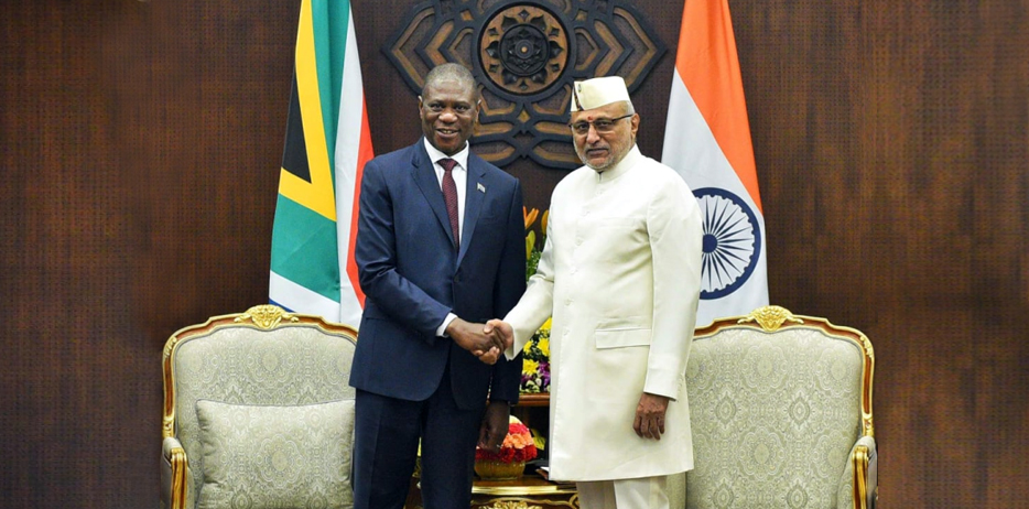 Deputy President of the Republic of South Africa, H.E. Mr. Shipokosa Paulus Mashatile met Vice President Shri C.P. Radhakrishnan at Uprashtrapati Bhavan