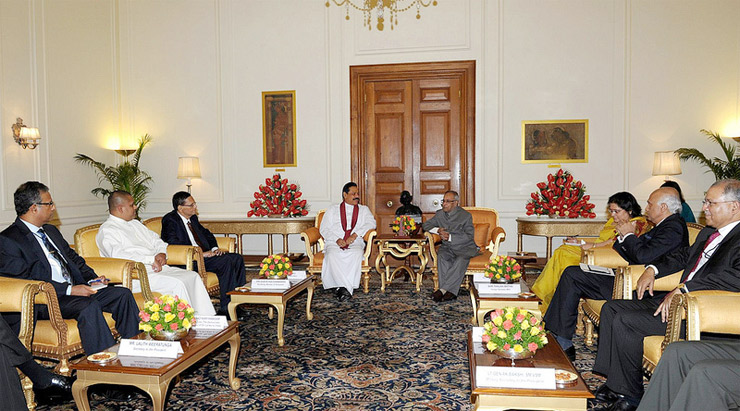 Visit of H.E Mr. Mahinda Rajapaksa, President of the Sri Lanka (20-09-2012)