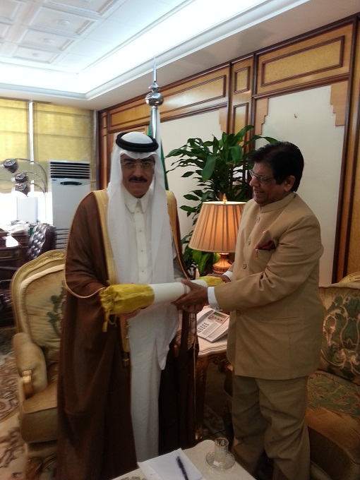 Shri E. Ahamed, Minister of State for External Affairs & Leader of Govt. of India Haj Goodwill Deleg