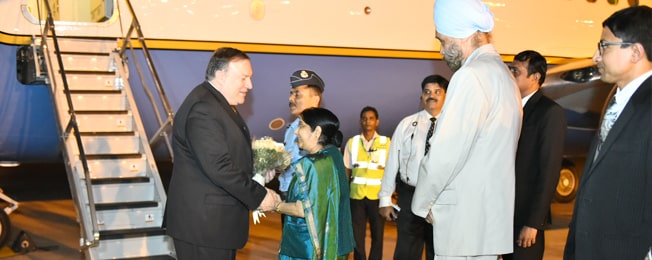 Visit of Secretary of State of the United States of America to India (September 05-06, 2018)