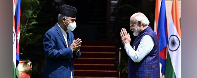 नेपाल के प्रधानमंत्री की भारत यात्रा (01-03 अप्रैल, 2022)