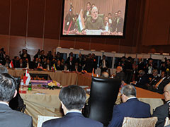 Prime Minister addressing at the 37th Singapore Lecture 'India's Singapore Story', in Hotel Shangri-La, Singapore on November 23, 2015.